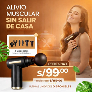 Pistola de Masaje Profesional + Mini Masajeador Gratis 🎁