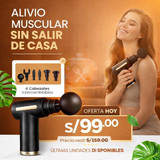 Pistola de Masaje Profesional + Mini Masajeador Gratis 🎁