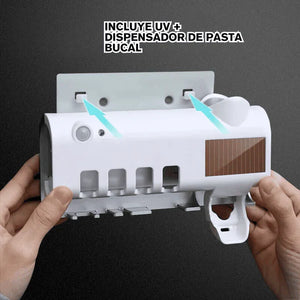 Esterilizador de Cepillo UV + Dispensador Exclusive® 3 en 1