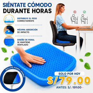 Cojín Gel Premium ¡Siéntate Sin Dolor! 💙