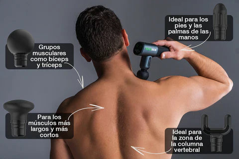 Pistola de Masaje Profesional + Mini Masajeador Gratis 🎁