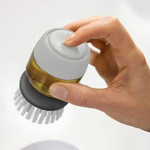 DISPENSADOR DE JABÓN Y CEPILLO PARA TRASTES!