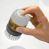 DISPENSADOR DE JABÓN Y CEPILLO PARA TRASTES!