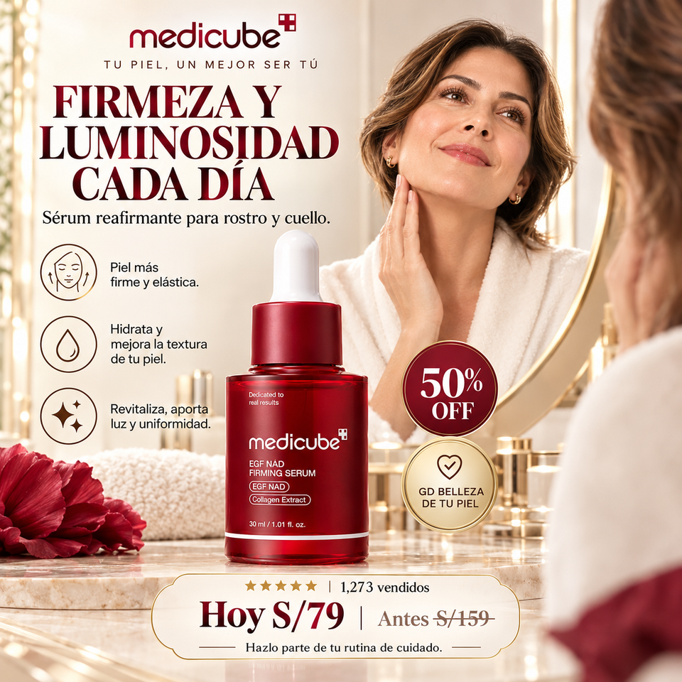 MEDICUBE SÉRUM™ | Piel Visiblemente Más Firme y Radiante en tu Rutina de Día y Noche